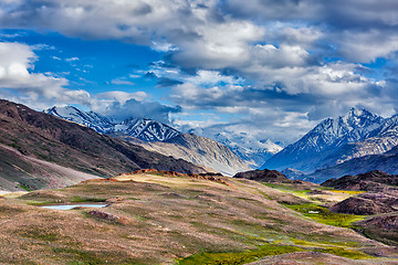 Image showing Small lake in Himalayas