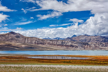 Image showing Mountain lake Tso Kar in Himalayas