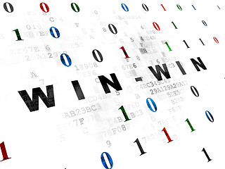 Image showing Business concept: Win-Win on Digital background