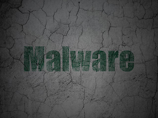 Image showing Privacy concept: Malware on grunge wall background