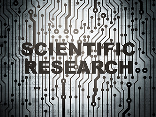Image showing Science concept: circuit board with Scientific Research