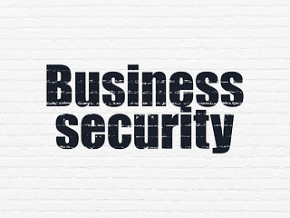 Image showing Security concept: Business Security on wall background