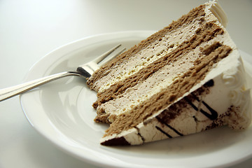 Image showing Coffe cream cake