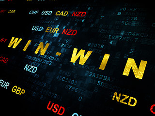 Image showing Finance concept: Win-Win on Digital background