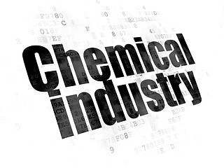 Image showing Industry concept: Chemical Industry on Digital background