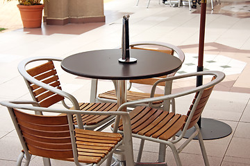 Image showing Outdoor cafe furniture
