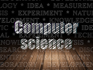 Image showing Science concept: Computer Science in grunge dark room