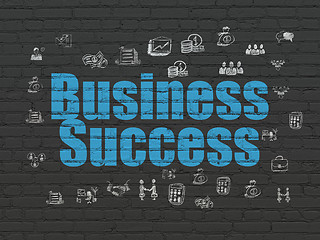 Image showing Finance concept: Business Success on wall background