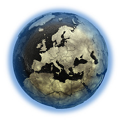 Image showing Europe on Earth of oil