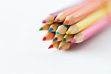 Image showing close up of crayons or color pencils