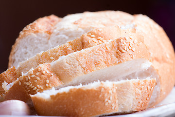 Image showing Slices of white bread 