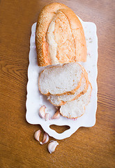 Image showing Slices of white bread 