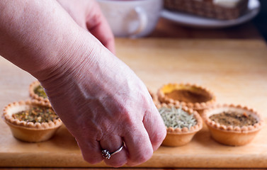 Image showing spices in bowls on table