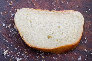 Image showing fresh bread  on wooden