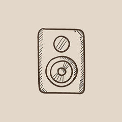 Image showing MP3 player sketch icon.
