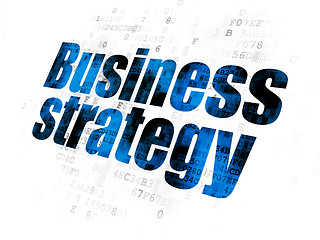 Image showing Business concept: Business Strategy on Digital background