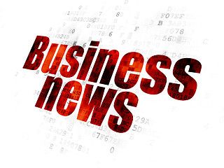 Image showing News concept: Business News on Digital background