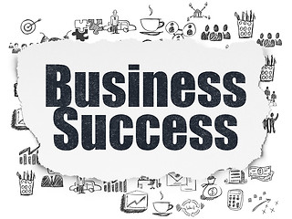 Image showing Finance concept: Business Success on Torn Paper background