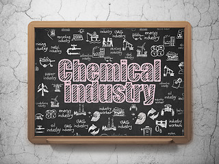 Image showing Industry concept: Chemical Industry on School board background