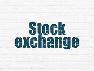 Image showing Business concept: Stock Exchange on wall background