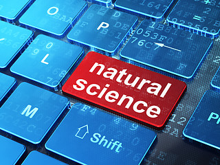 Image showing Science concept: Natural Science on computer keyboard background