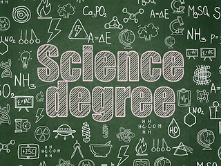 Image showing Science concept: Science Degree on School board background