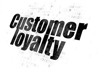 Image showing Advertising concept: Customer Loyalty on Digital background