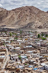 Image showing Aerial view of Leh, Ladakh, India