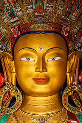 Image showing Maitreya Buddha in Thiksey Gompa