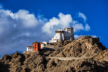 Image showing Namgyal Tsem gompa and fort. Leh, Ladakh