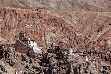 Image showing Basgo monastery. Ladakh, India