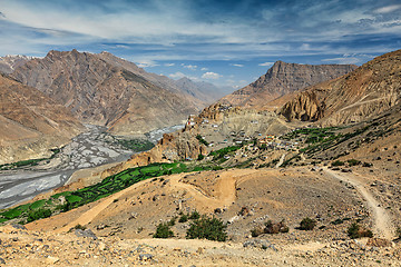 Image showing View of Spiti valley in Himalayas