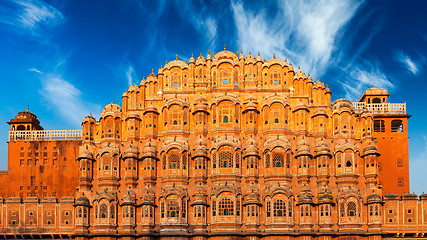 Image showing Hawa Mahal Palace of the Winds, Jaipur, Rajasthan