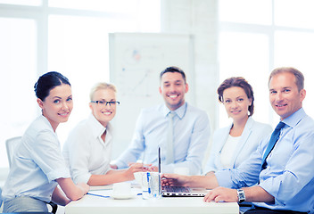 Image showing business team having meeting in office