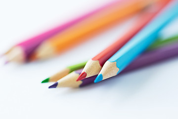 Image showing close up of crayons or color pencils