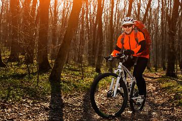 Image showing Cyclist Riding the Bike