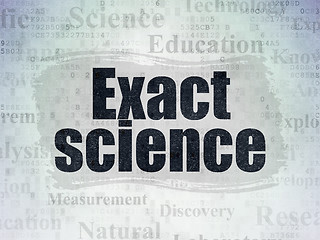 Image showing Science concept: Exact Science on Digital Data Paper background