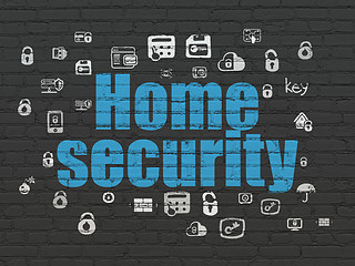 Image showing Privacy concept: Home Security on wall background