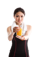 Image showing Healthy asian girl