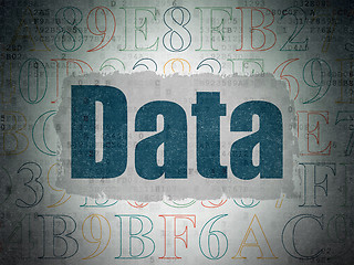Image showing Information concept: Data on Digital Data Paper background