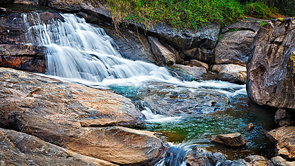 Image showing Small tropical waterfall