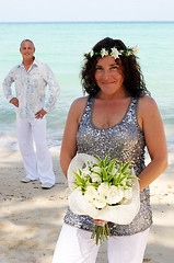 Image showing Wedding day on the beach