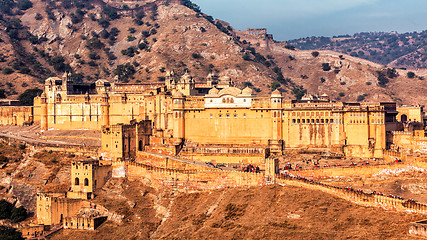 Image showing Amer aka Amber fort, Rajasthan, India