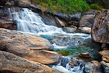 Image showing Small tropical waterfall