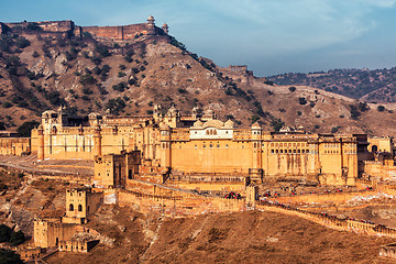 Image showing Amer Amber fort, Rajasthan, India