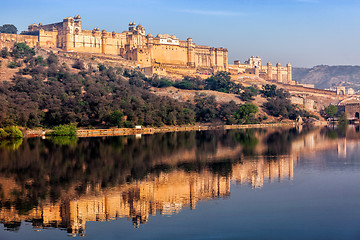 Image showing Amer Amber fort, Rajasthan, India