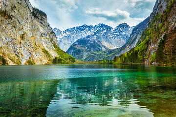 Image showing Obersee - mountain lake, Germany