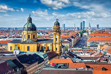 Image showing Aerial view of Munich