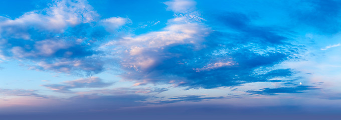 Image showing Evening sky with clouds