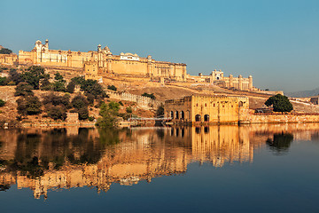 Image showing Amer Amber fort, Rajasthan, India